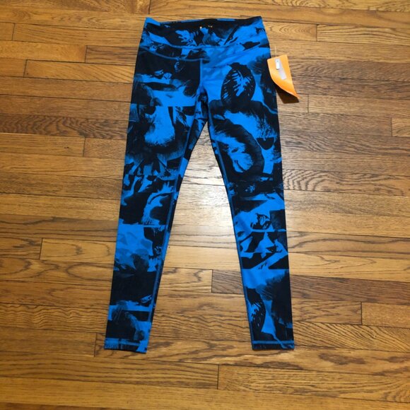 Lucy Pants - Lucy Studio Hatha Legging, Size M, Blue/Black